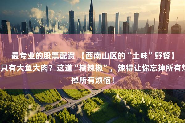 最专业的股票配资 【西南山区的“土味”野餐】谁说只有大鱼大肉？这道“糊辣椒”，辣得让你忘掉所有烦恼！