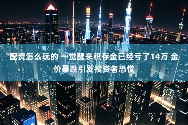 配资怎么玩的 一觉醒来积存金已经亏了14万 金价暴跌引发投资者恐慌